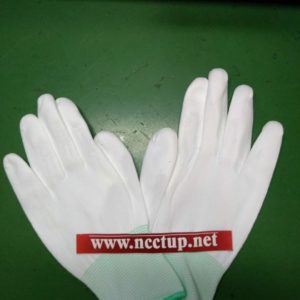 Anti static white gloveses